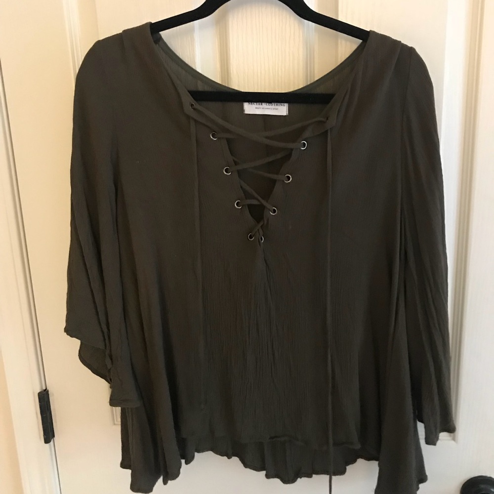 Dark green blouse